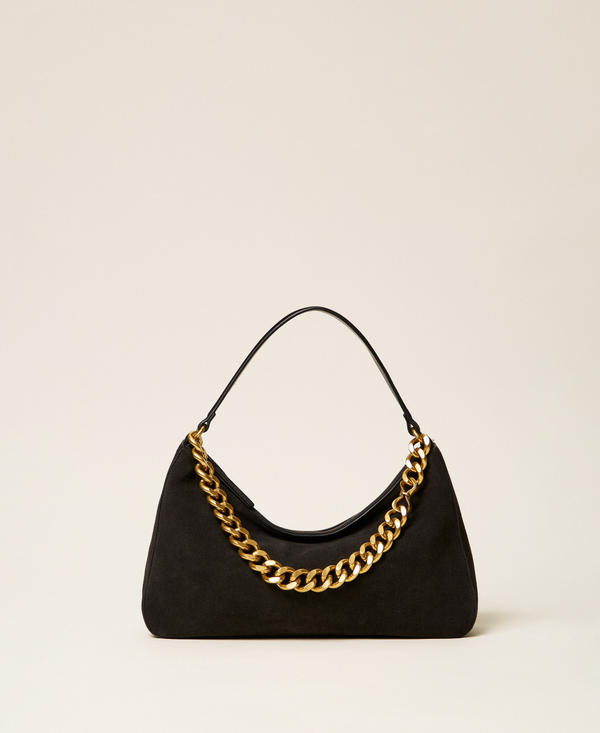 Liliane medium suede bag