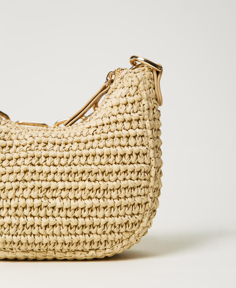 Borsa hobo ‘Mini Croissant’ in paglia Paglia Donna 251TD8241_00193_03
