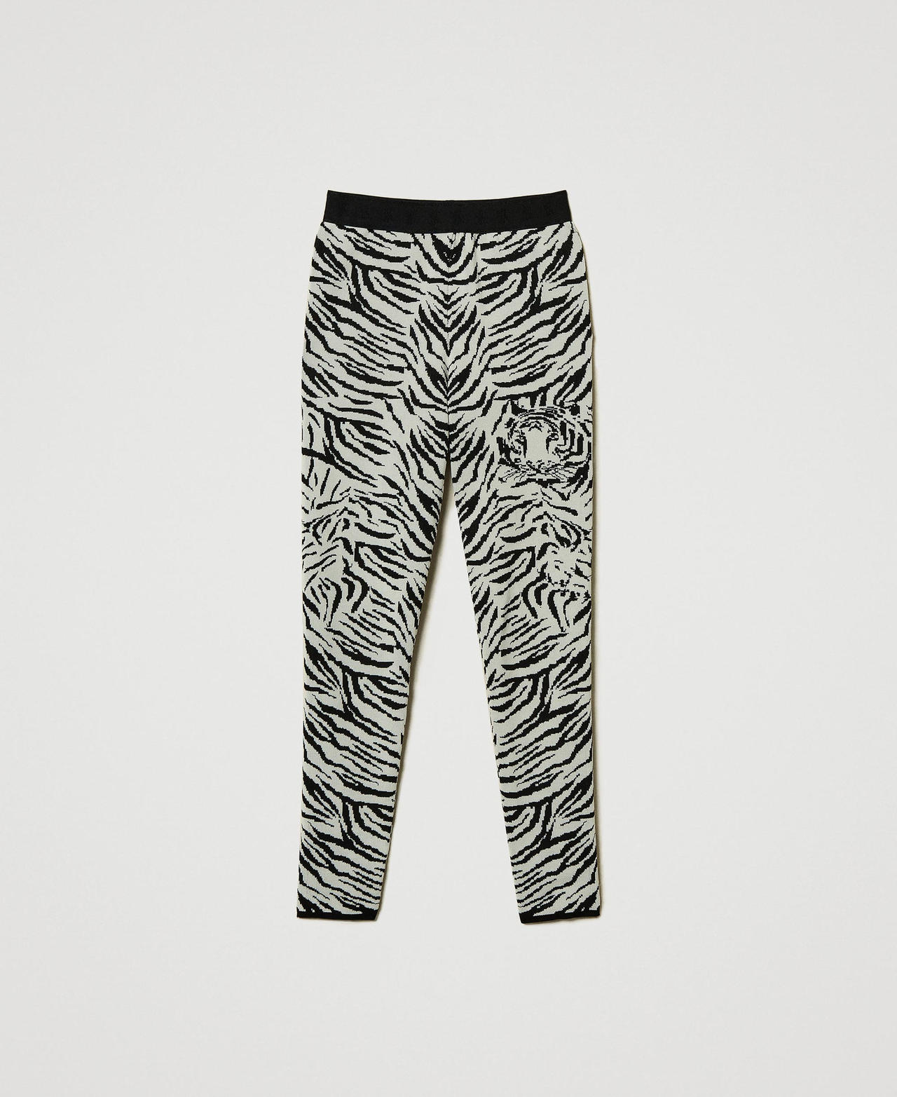 Scee by twin set Leggings MYFO in maglia jacquard
