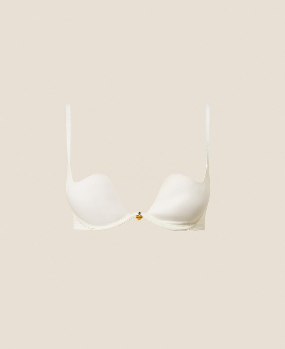 Reggiseno push-up a cuore in charmeuse