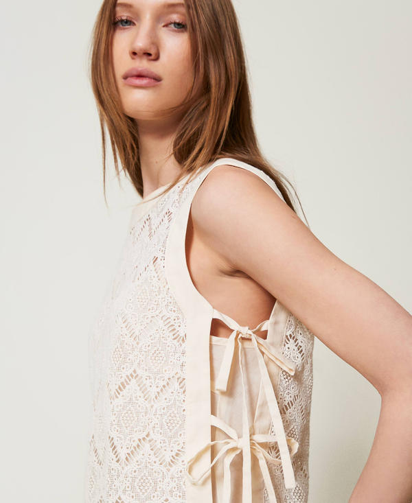 Macramé lace top