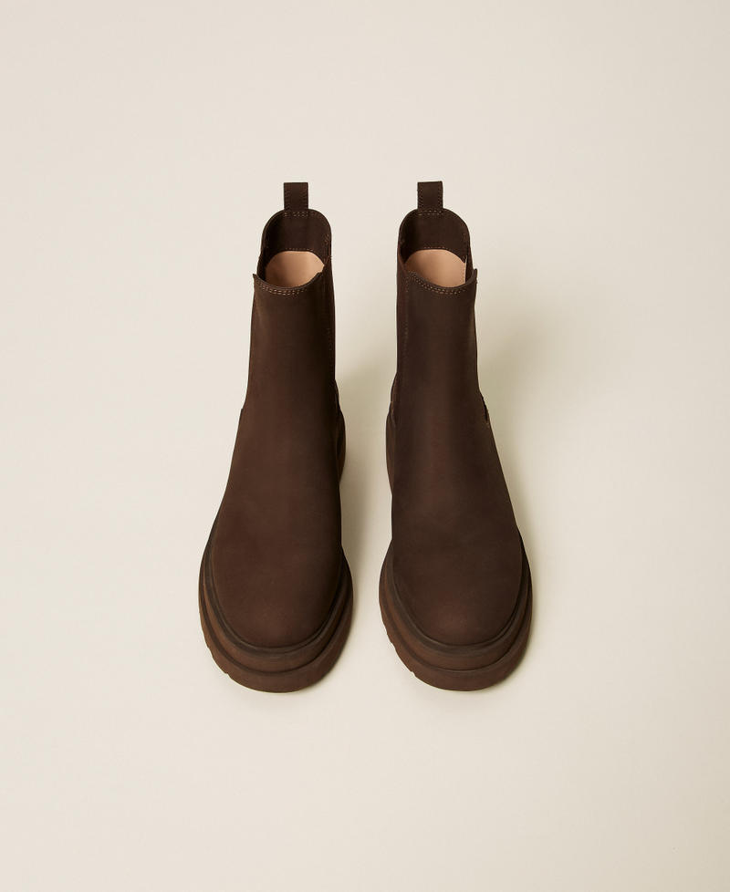 Stivaletti chelsea in pelle Coffee Donna 262TGT098_00203_04