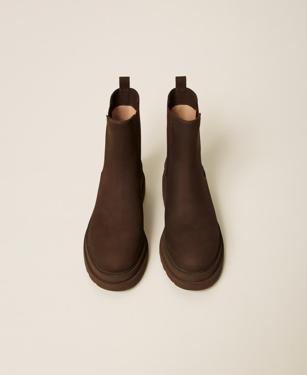 Stivaletti chelsea in pelle Coffee Donna 262TGT098_00203_04