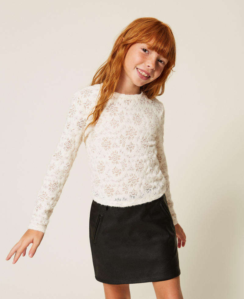 T-shirt en dentelle