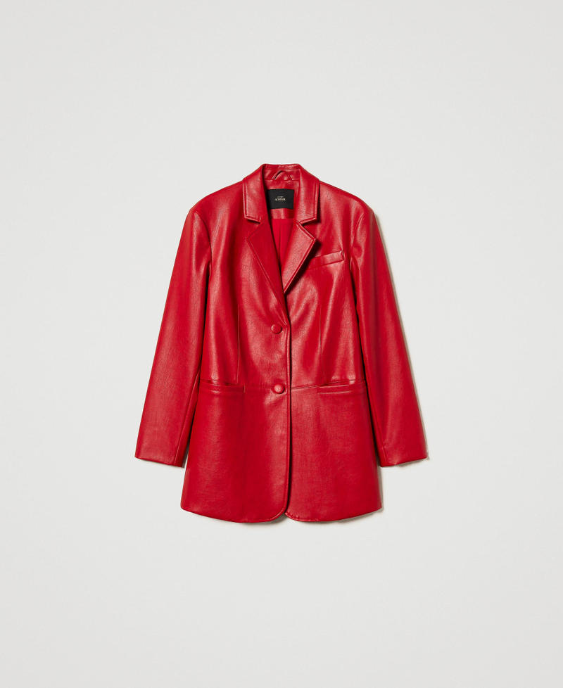 Giacca blazer lunga effetto pelle Love Potion Donna 251AP2111_12120_0S