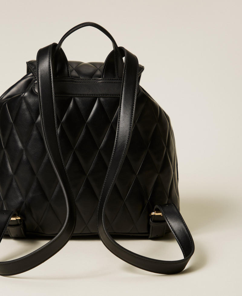 Zaino quilted con tasche Nero Donna 261TB7280_00006_03
