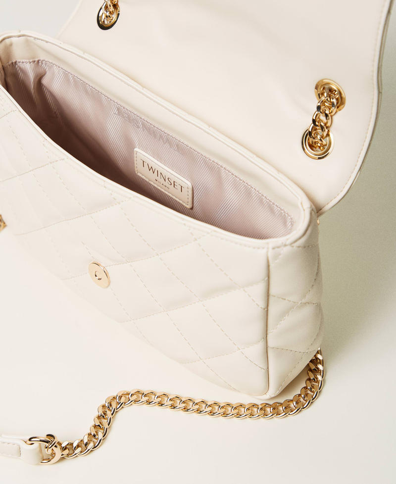 Borsa a tracolla ‘Audrey’ grande trapuntata Madreperla Donna 251TB7372_00059_04