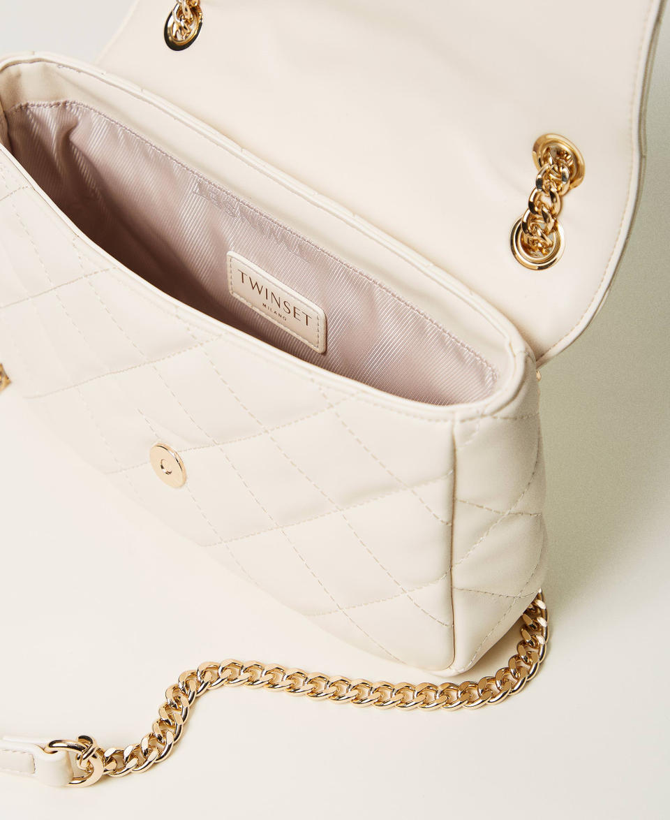 ‘Audrey’ large quilted shoulder bag Mother Of Pearl Woman 251TB7372_00059_04