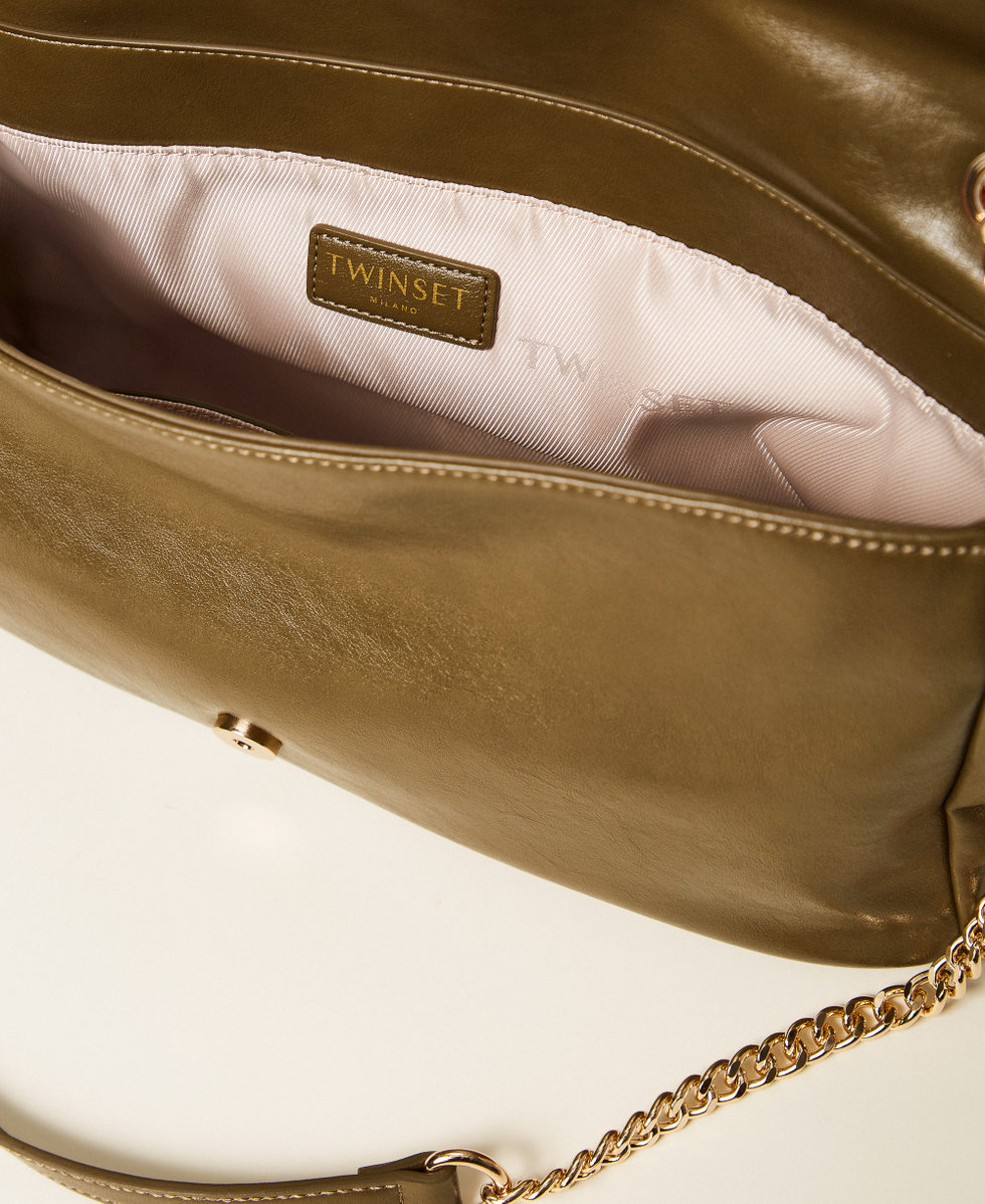 Bolso bandolera suave con Oval T Verde haya Mujer 252TD8120_12537_04