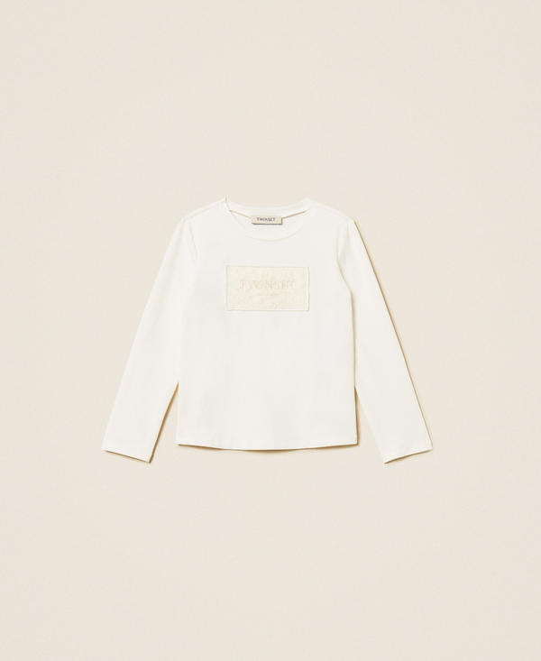 Baby-T-Shirt in Regular-Fit mit gesticktem Logo