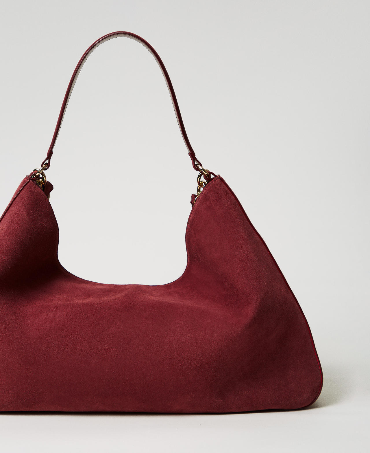 Große Tasche „Liliane“ aus Rauleder „Winetasting“-Violett Frau 252TS8ECC_05609_02