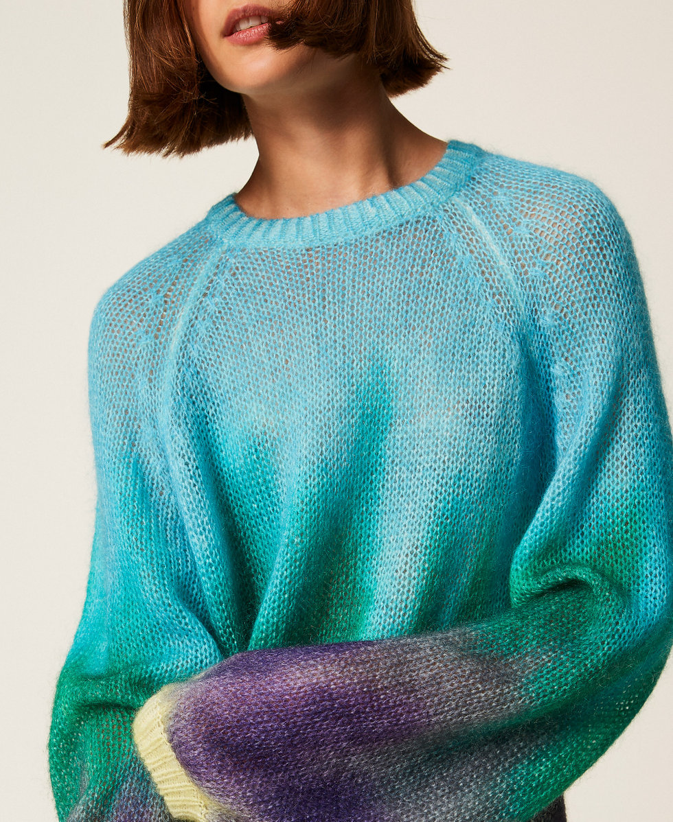 MYFO jumper with fadeout print Multicolour Mohair Woman 252AQ3050_13039_04