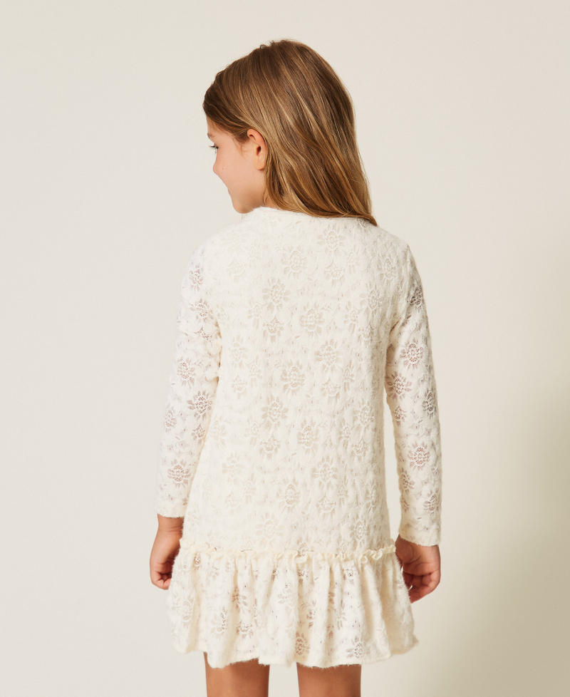 Kurzes Babykleid aus Spitze Wei&szlig; Schnee M&auml;dchen 262GB2121_00282_03