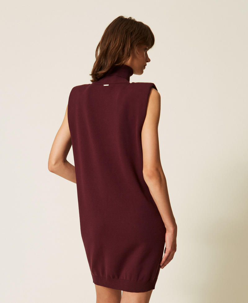 Abito corto smanicato in maglia Viola "Winetasting" Donna 262TF3020_05609_03