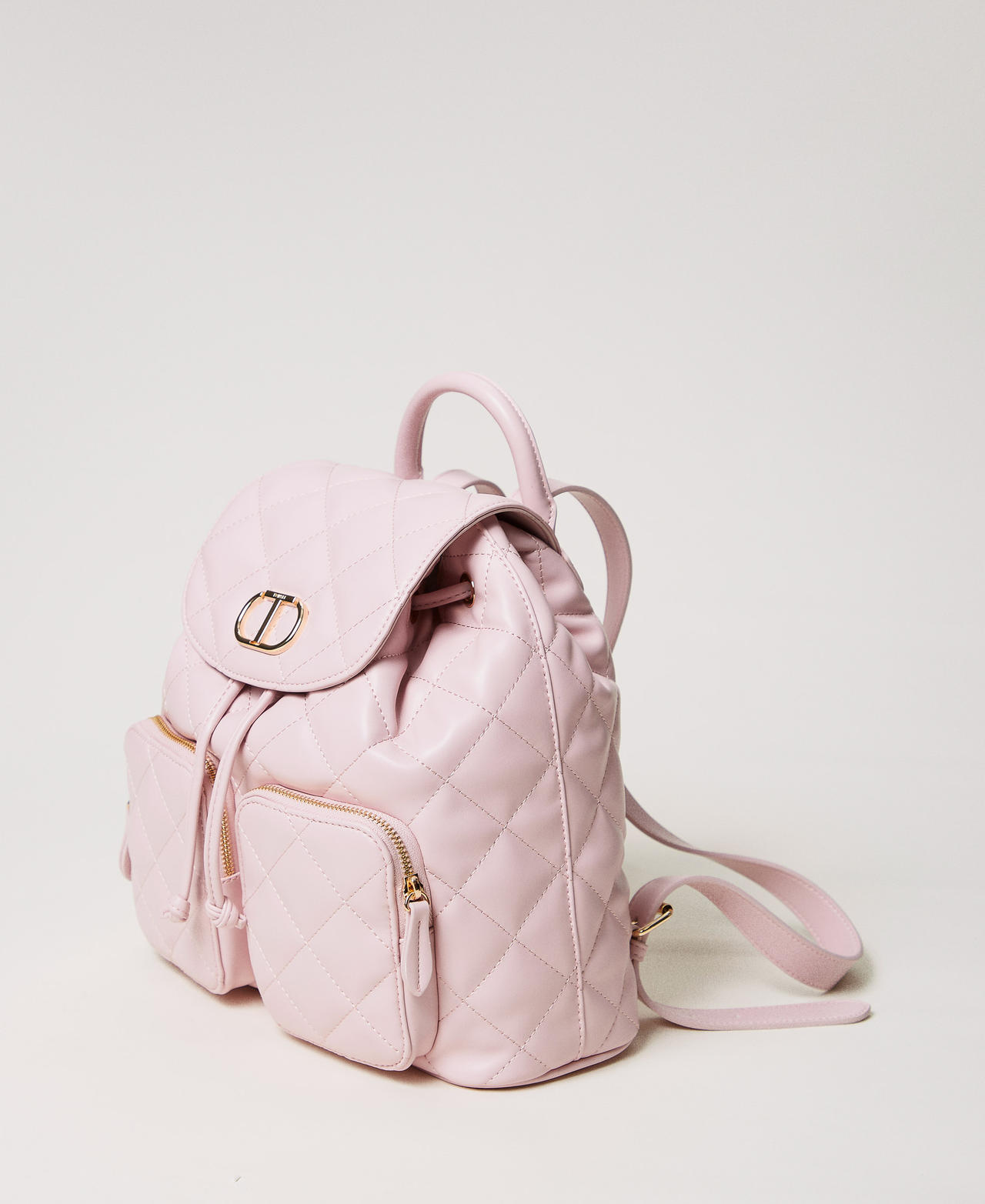 &lsquo;Audrey&rsquo; quilted backpack with Oval T Parisienne Pink Woman 251TB7371_00714_02