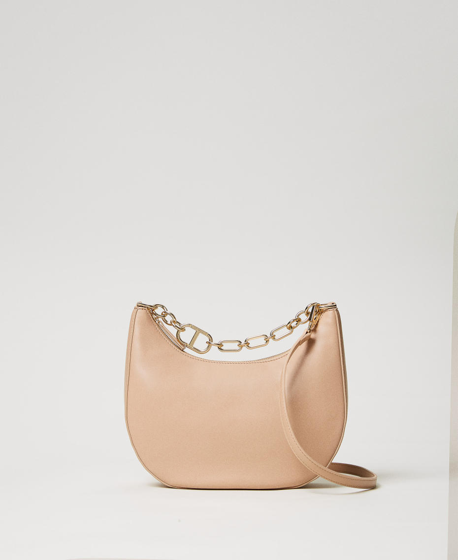 Tasche „Croissant“ mit „Oval T“-Kette "Rope"-Beige Frau 251TB7342_12145_01