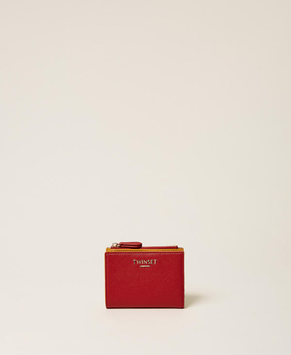 Small wallet with lettering logo
