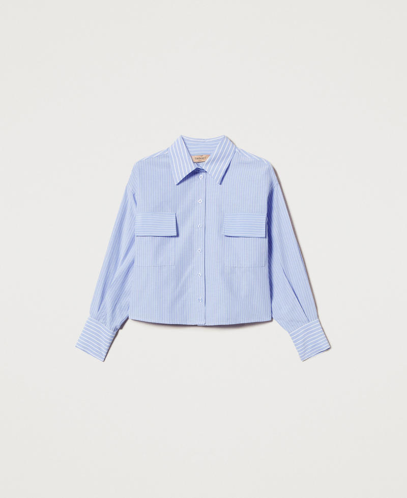 Camicia boxy a righe Mixed Micro Bastonetto Donna 251TF2040_12506_0S