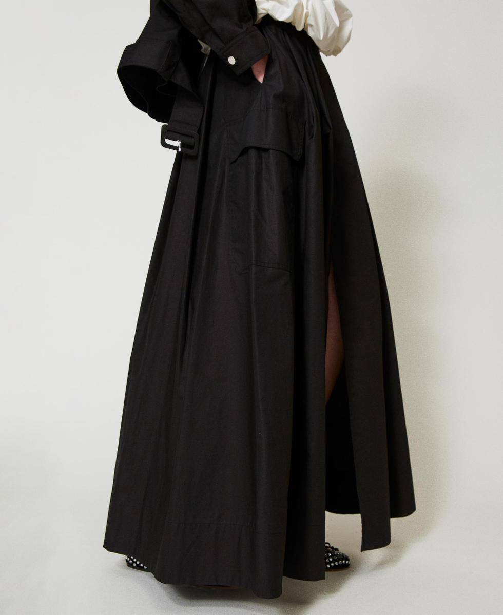 PLEATED SKIRT WITH TWISTED DESIGN – THE SHOP YOHJI YAMAMOTO