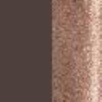 Square-shaped metal sunglasses Shiny Pink Gold with Chocolate Rims Woman 14164_C