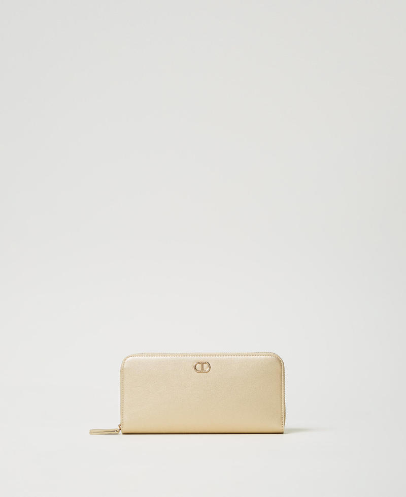 Oval T wallet Yellow Gold Woman 251TH7030_10366_01