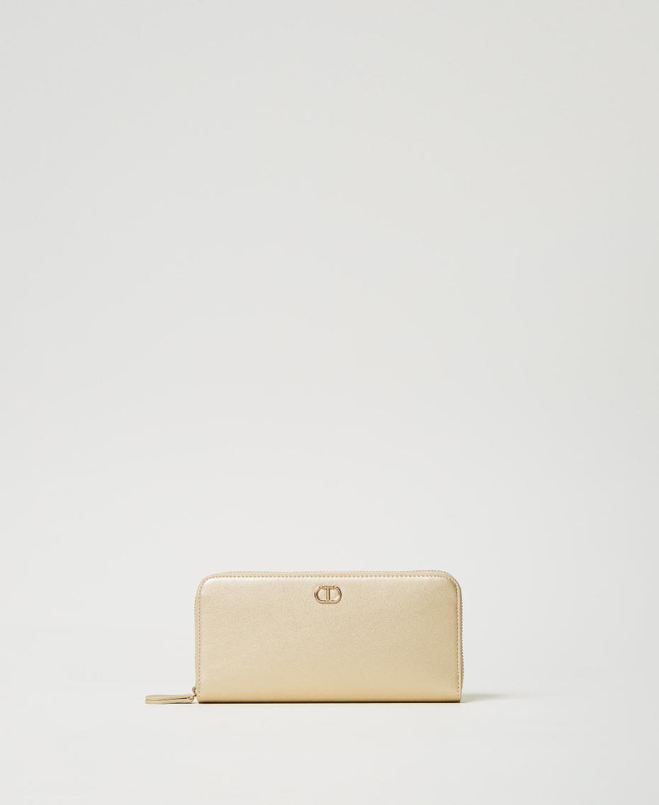 Oval T wallet Yellow Gold Woman 251TH7030_10366_01