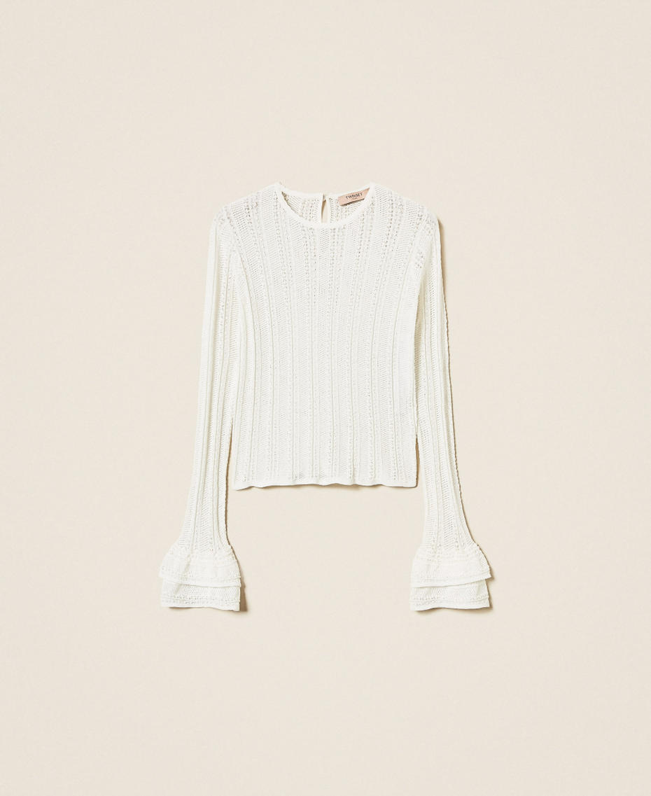 Jersey ceñido con volantes Lirio Mujer 252TP3181_00381_S0