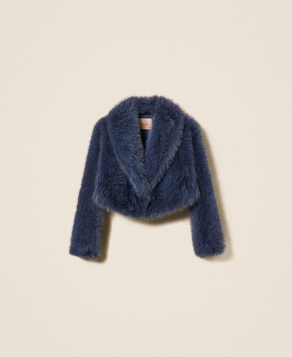 Short faux fur jacket