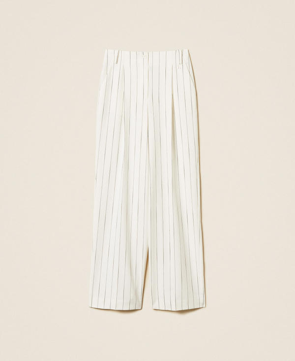 Fluid pinstripe trousers