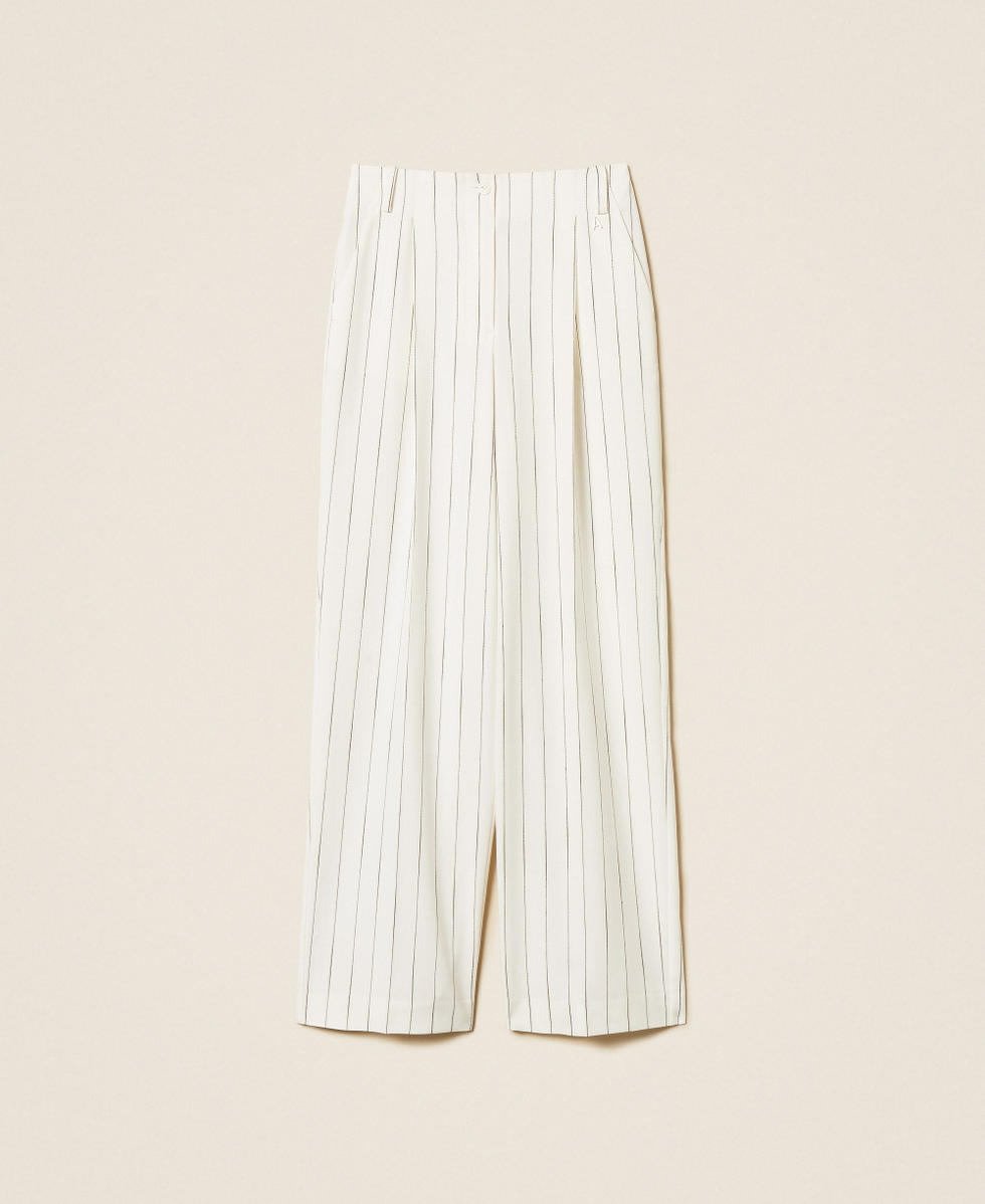 Fluid pinstripe trousers