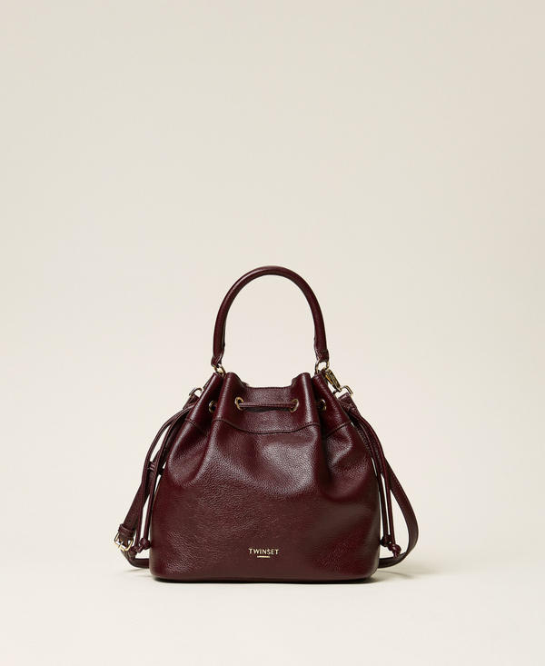 Bucket bag with ruching