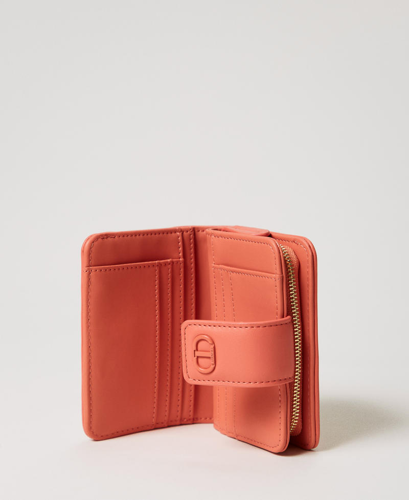 Zip around wallet with Oval T Coralline Woman 251TB7236_12141_03