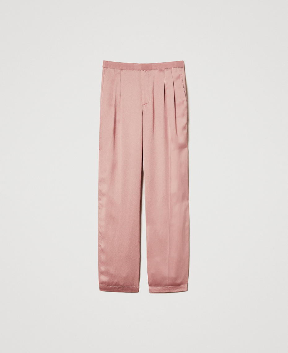Envers satin trousers Dusty Coral Woman 251TT2273_12364_S0