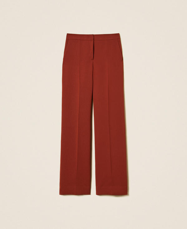 Cr&ecirc;pe palazzo trousers