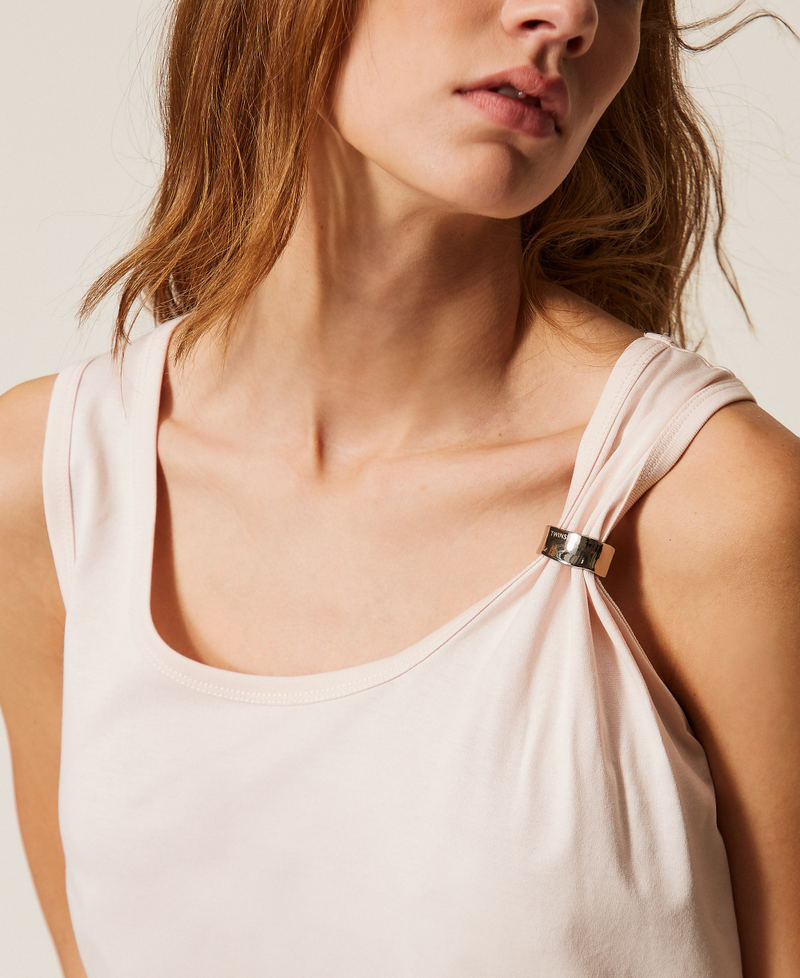 Top slim con clip Sabbia Rosa Donna 261TE2101_00570_PD