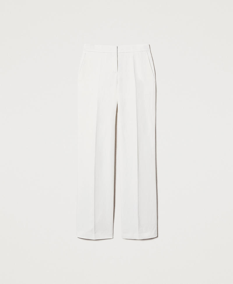 Straight trousers with pockets Sugar White Woman 251TT2303_00632_S0