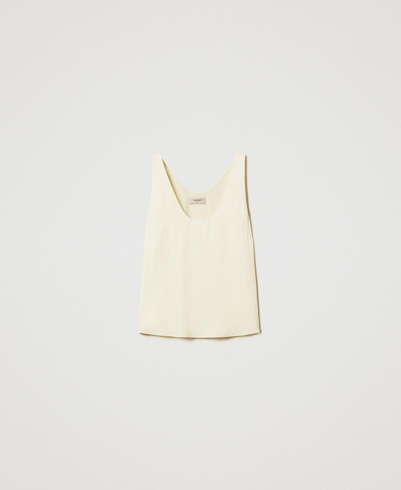 Shiny satin top Vanilla Woman 251TP2651_12143_0S