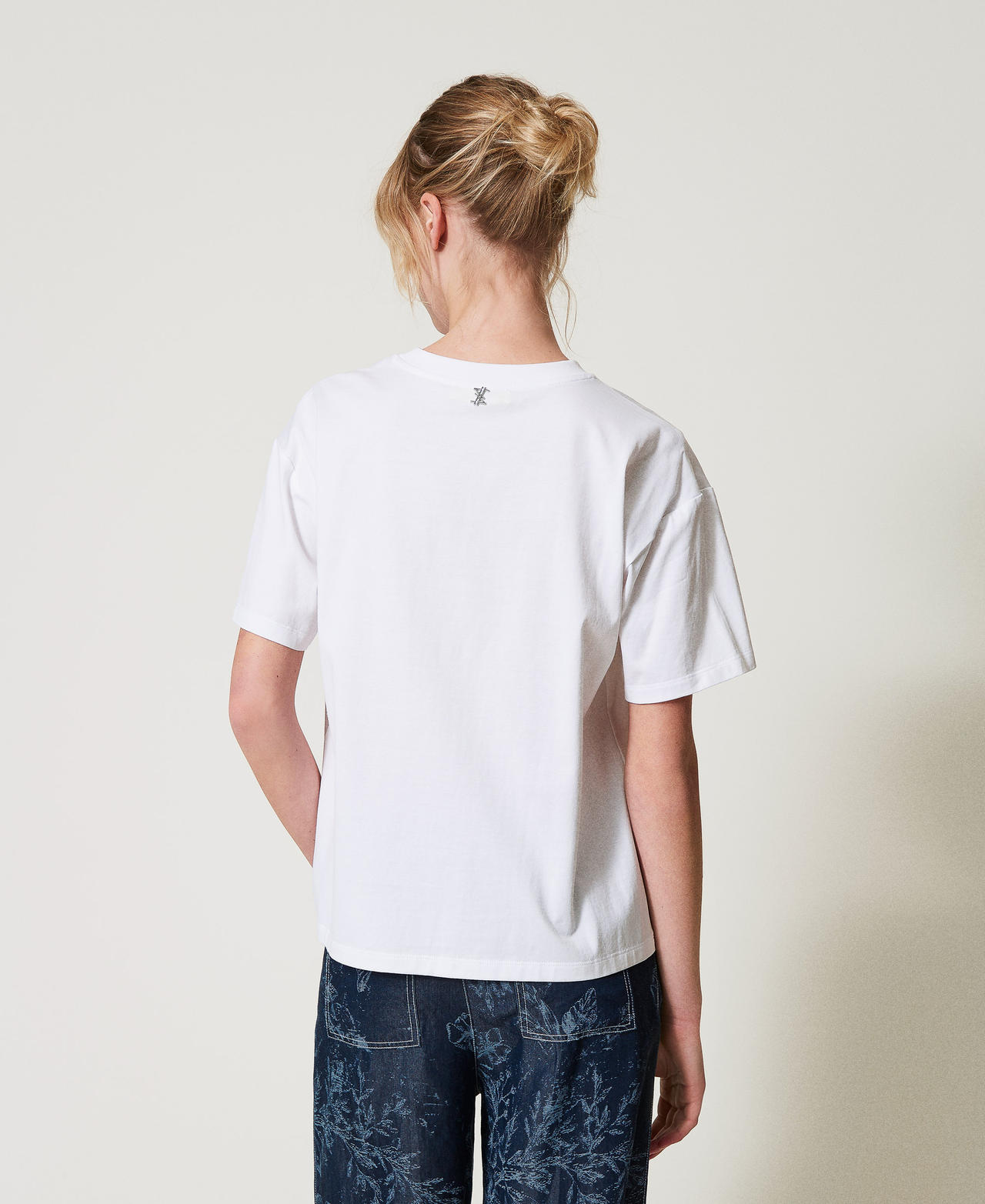 MYFO T-Shirt mit Blumenprint Papers / Multicolor Tiger-Print Frau 251AQ2054_12440_03