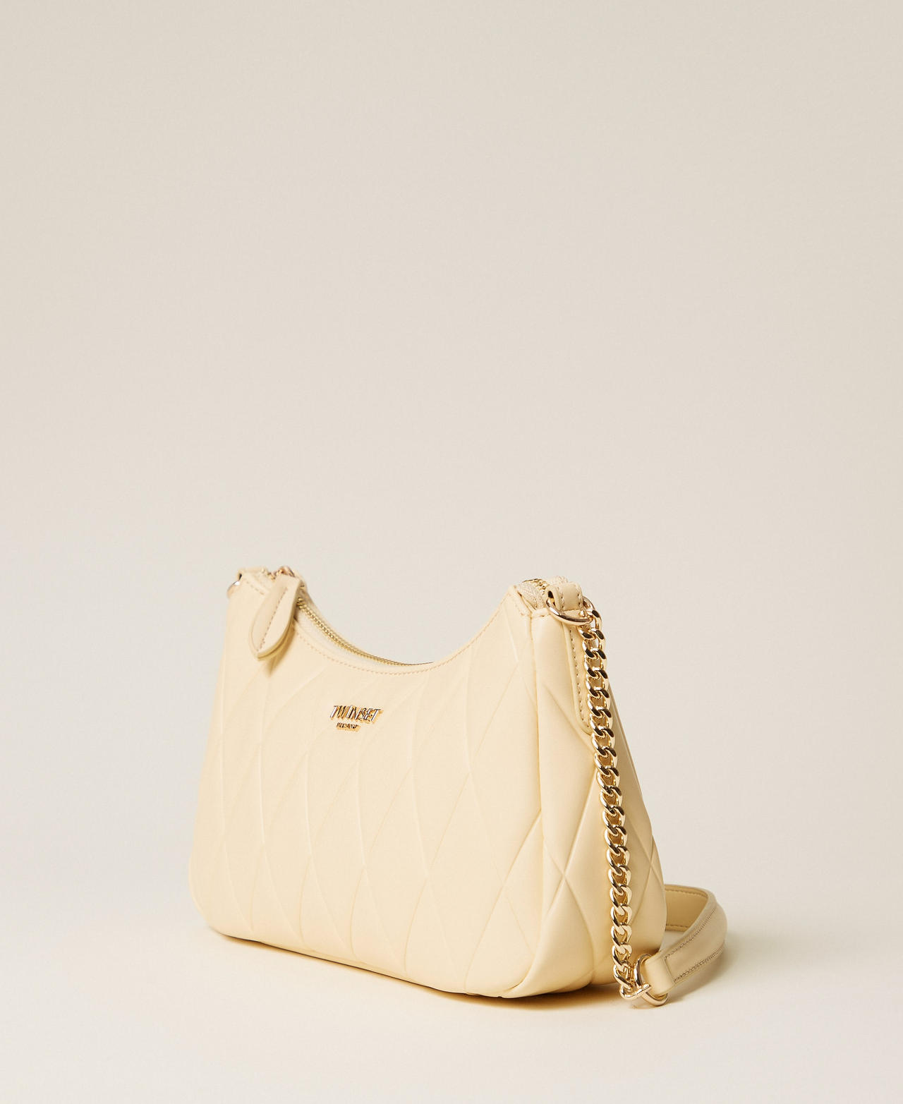 Gesteppte Umh&auml;ngetasche Pastellgelb Frau 261TB7284_00323_02