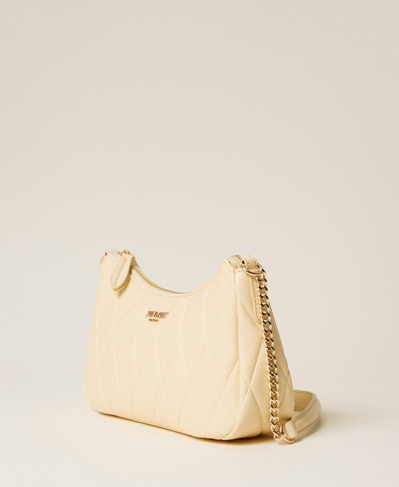 Gesteppte Umh&auml;ngetasche Pastellgelb Frau 261TB7284_00323_02