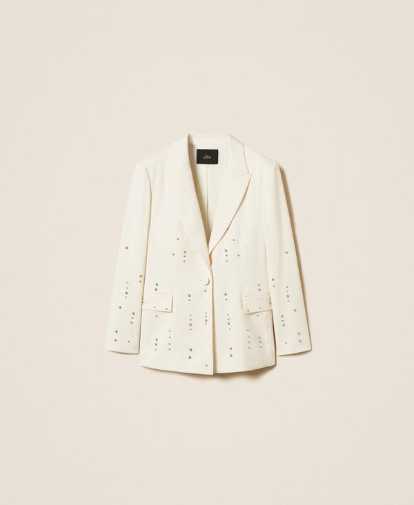 Blazer with hand embroidery