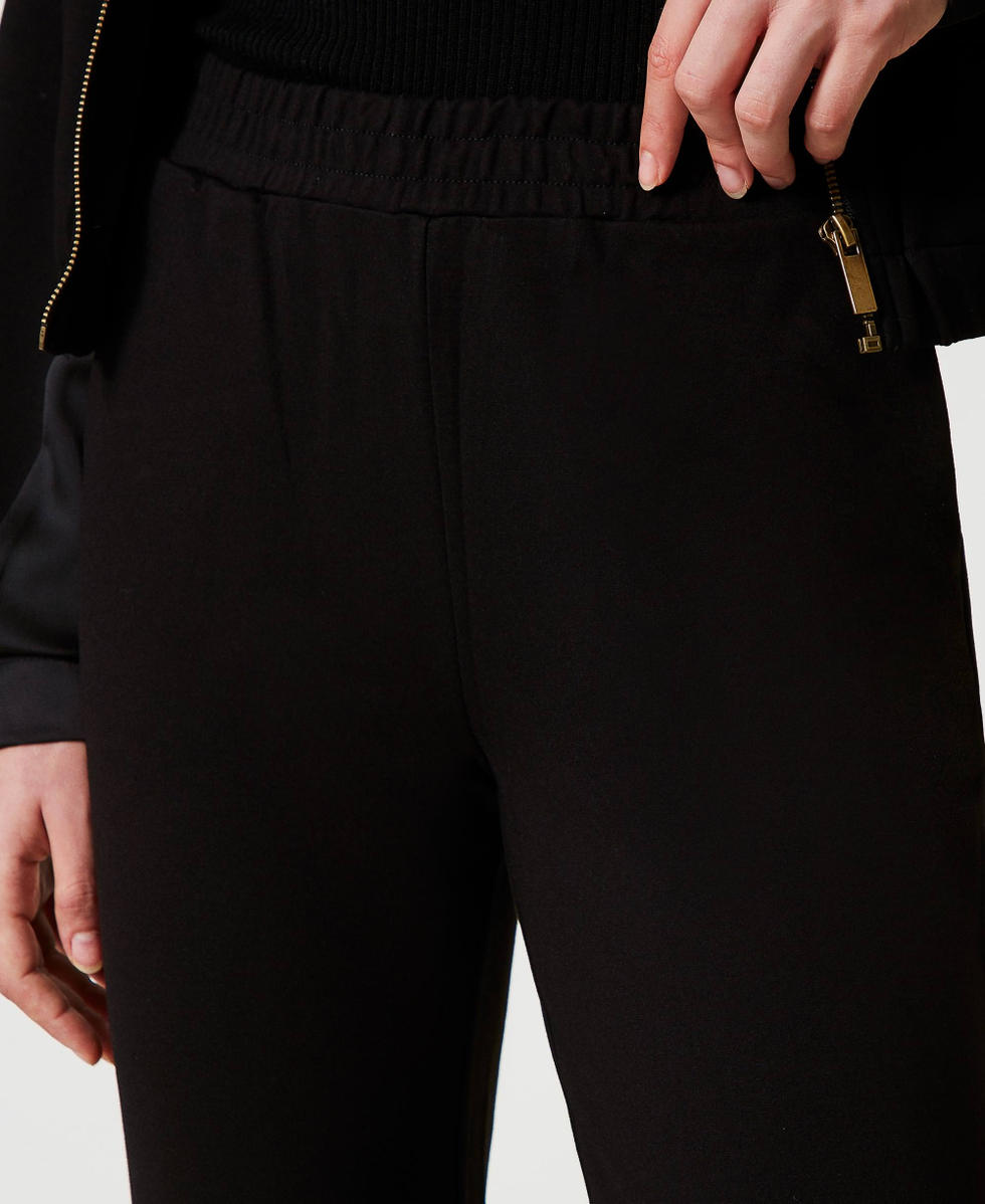 Pantalon de jogging avec poches Noir Femme 242LL2JGG_00006_04