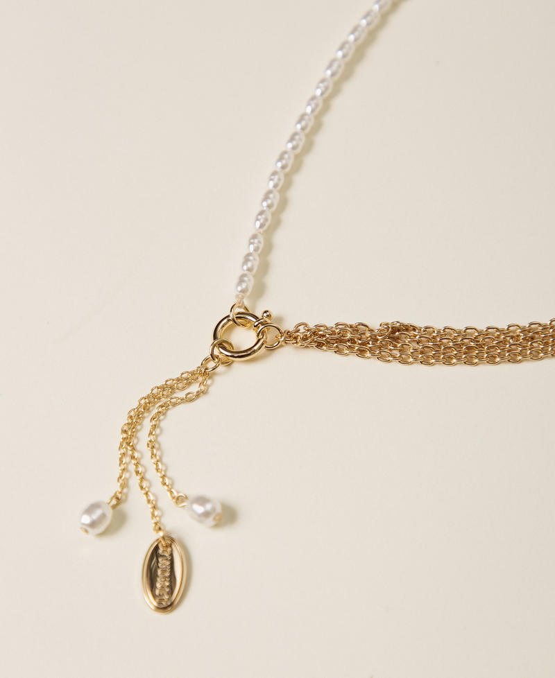 Necklace with pendants and pearls Mother Of Pearl Woman 252TO5632_00059_02