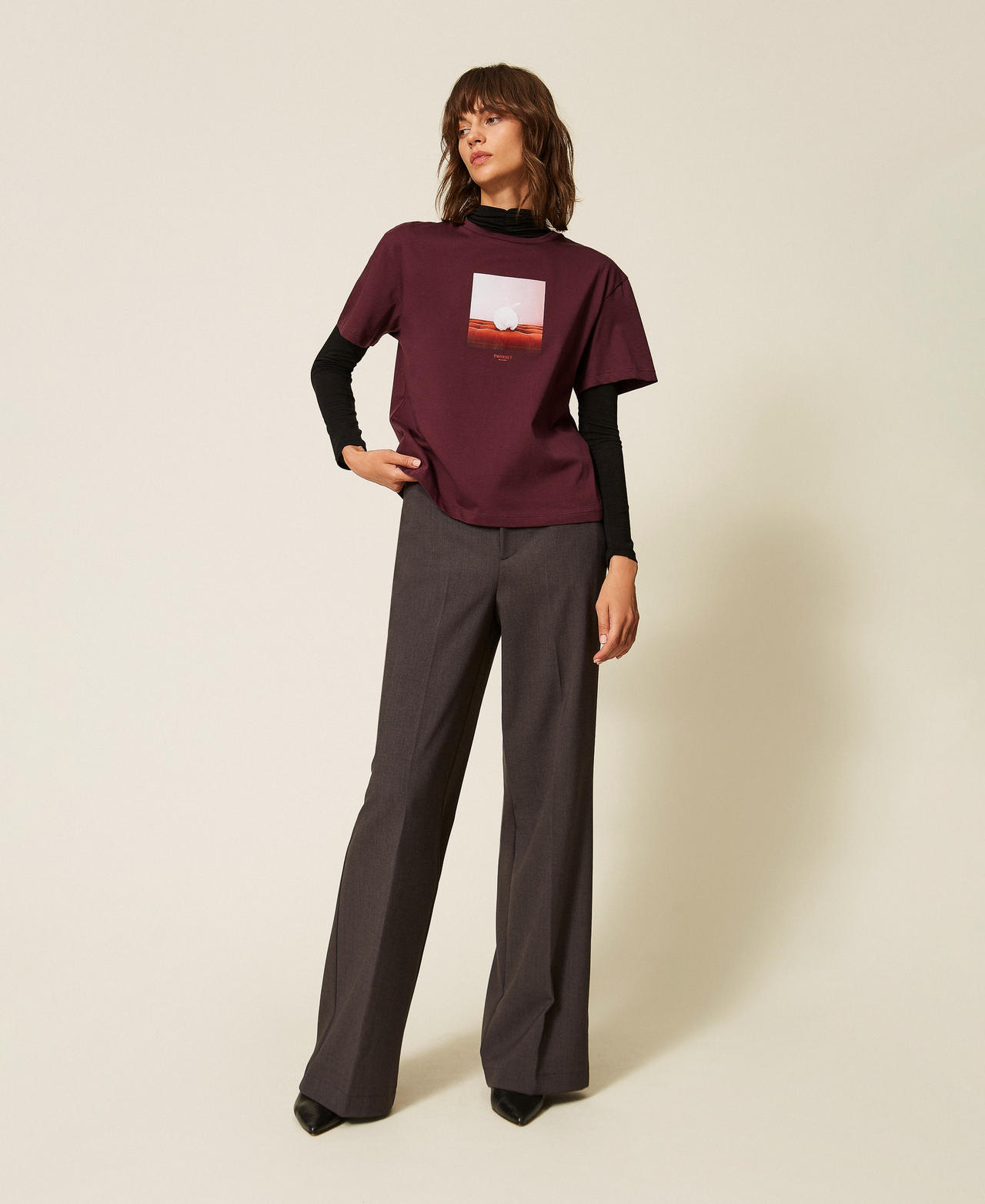Pantalon palazzo avec poches