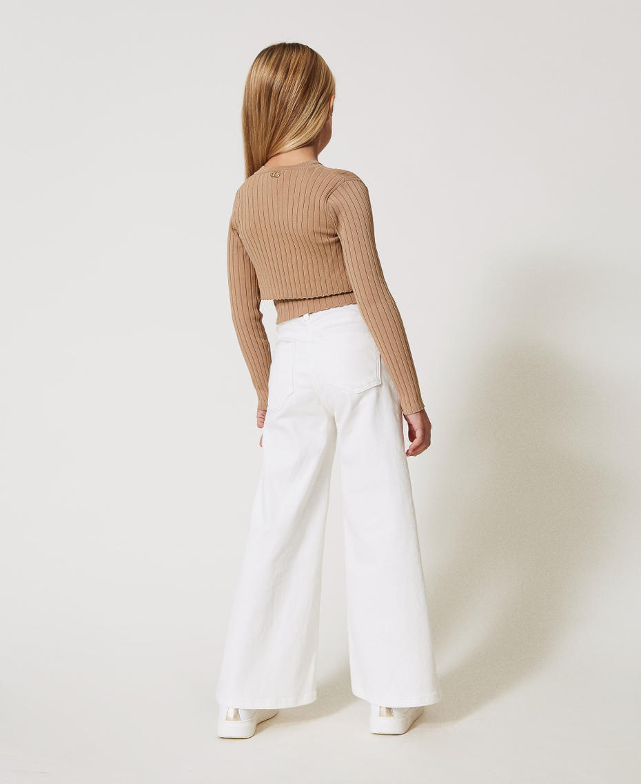 Pantalones de pernera ancha de bull Blanco "Ice" Ni&ntilde;a 251GJ2611_00808_03