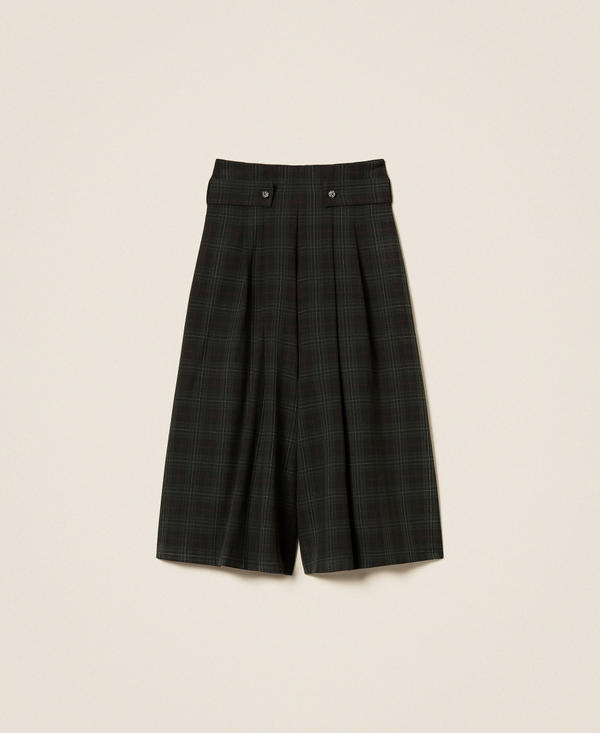 Tartan trouser skirt