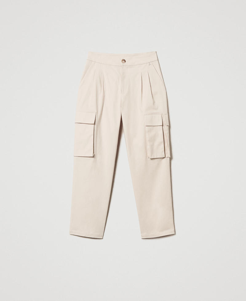 Cargo trousers with asymmetric pockets Pink Cloud Pink Woman 242AT2202_00231_S0