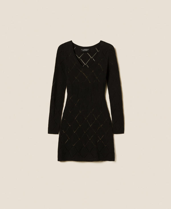 Robe courte en fil Treeblend avec losanges