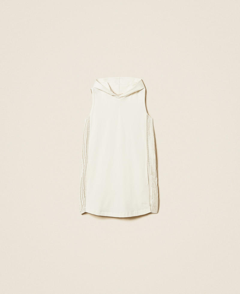 Abito corto con inserti pliss&eacute; e pizzo Giglio Donna 261TE2052_00381_S0