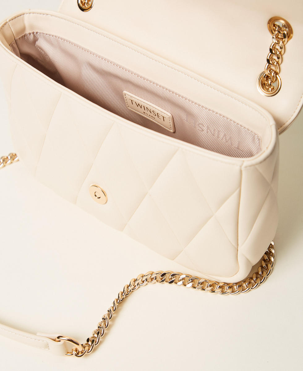 Medium quilted shoulder bag "Parchment" Beige Woman 252TB7053_07222_04